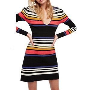 NWOT Free People Ribbed Sweater Stretch Dress/Tunic